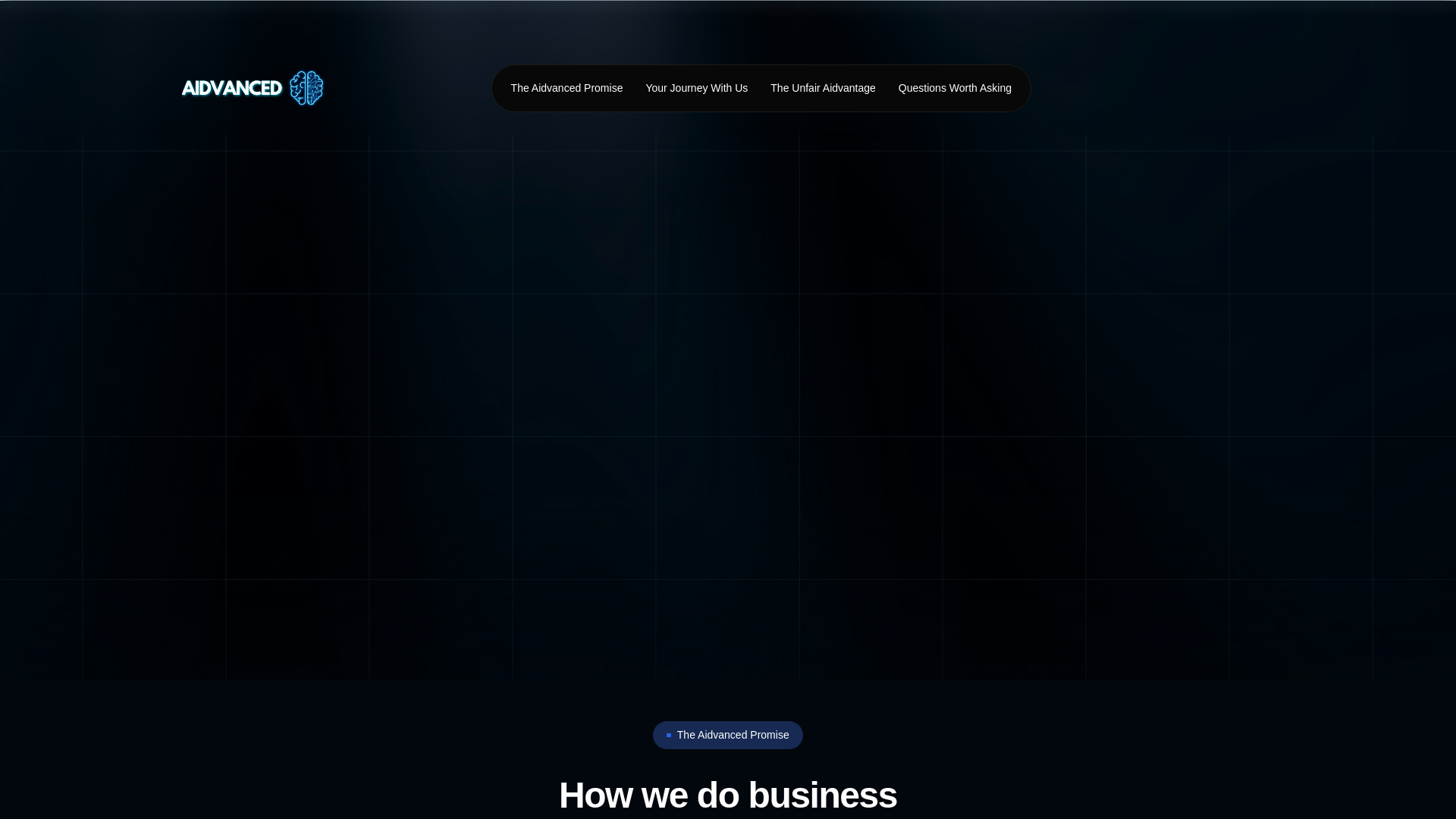 website screenshot of https://teamaidvanced.com/