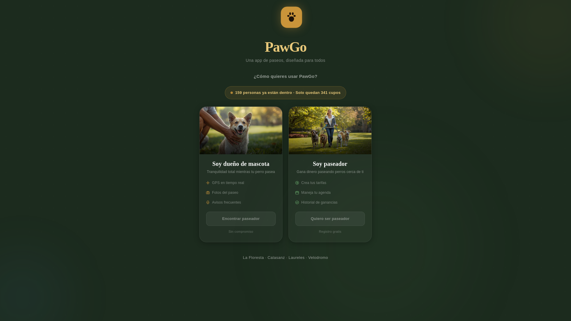 website screenshot of https://hellopawgo.app/