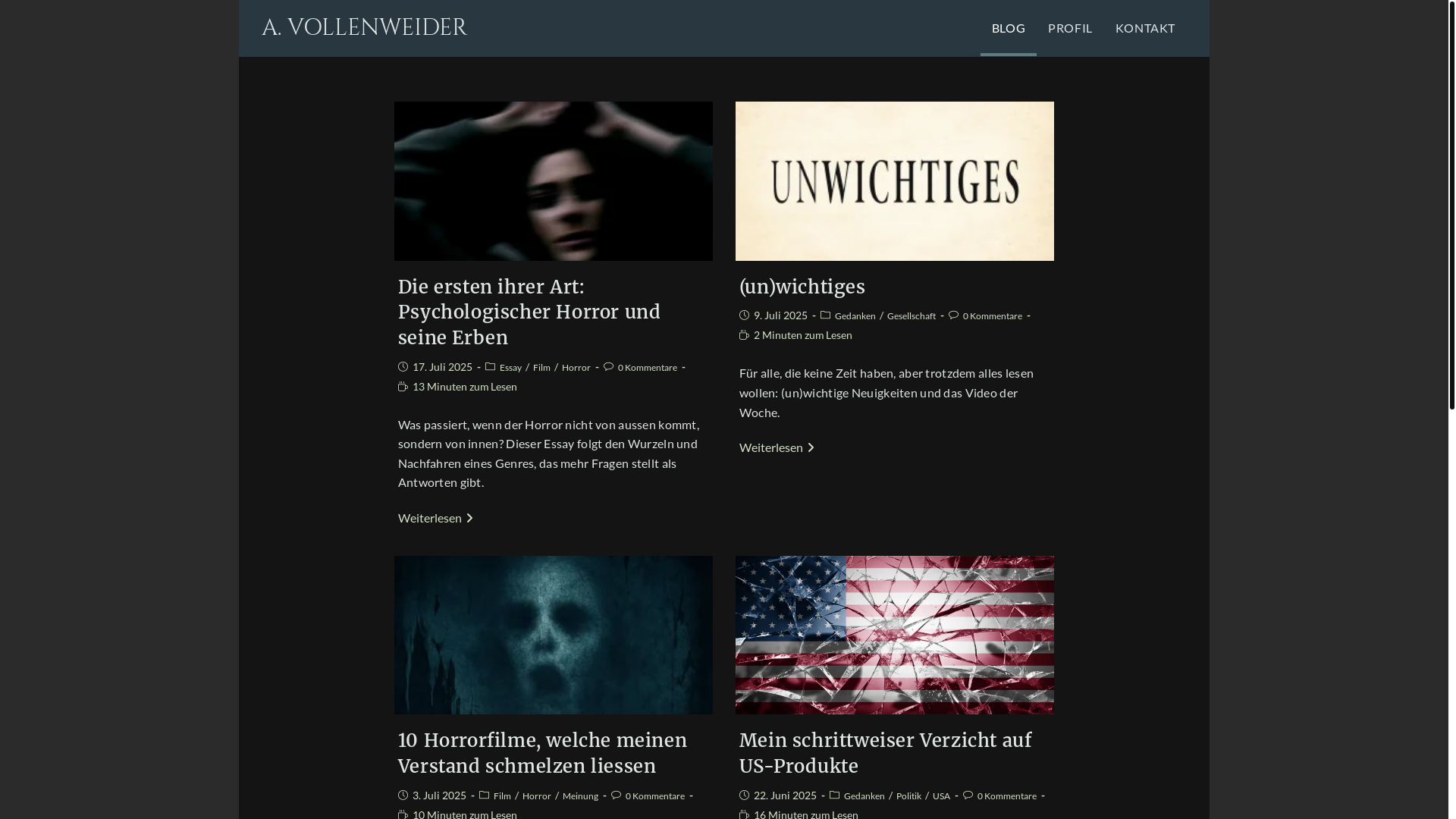 website screenshot of https://alveric.ch/