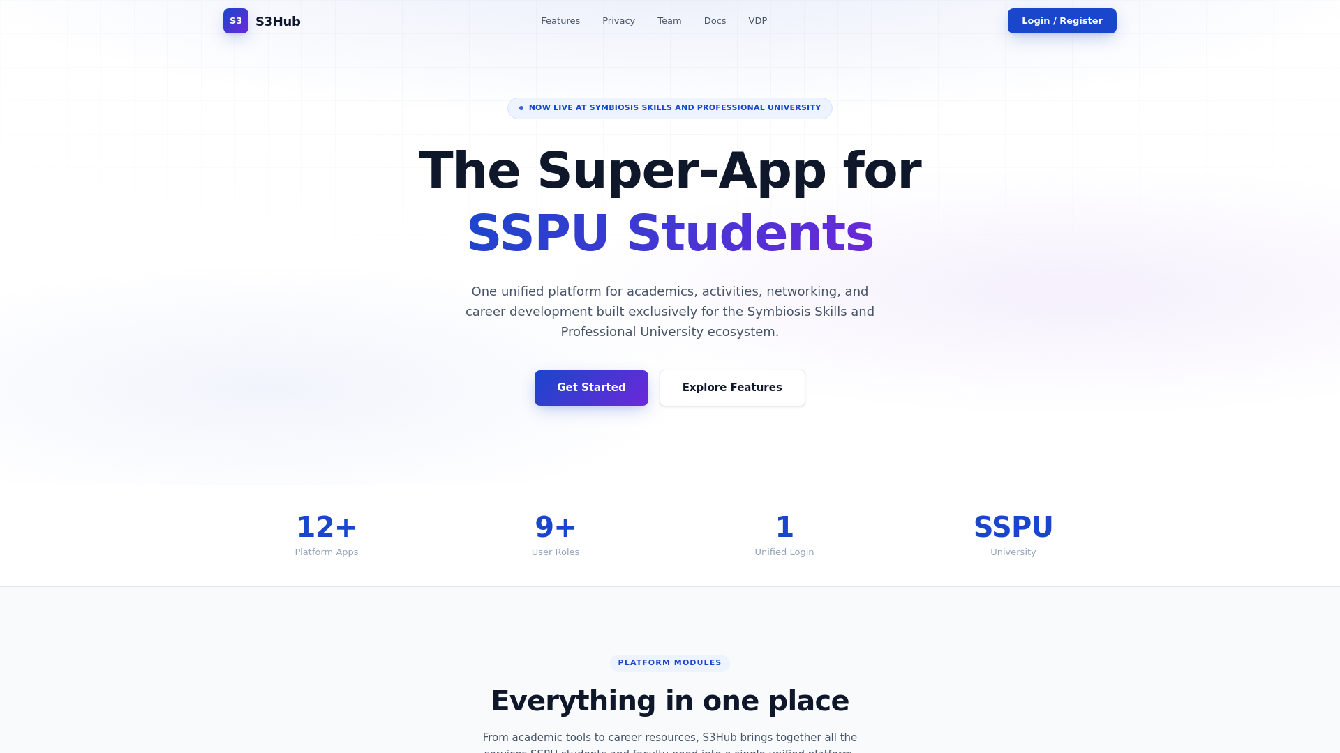 website screenshot of https://landing-s3h-hub.pages.dev/