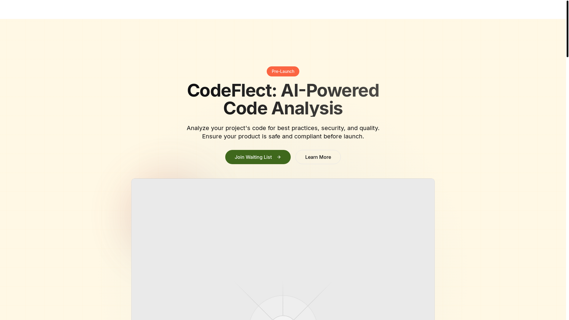 website screenshot of https://lp-code-flect.pages.dev/