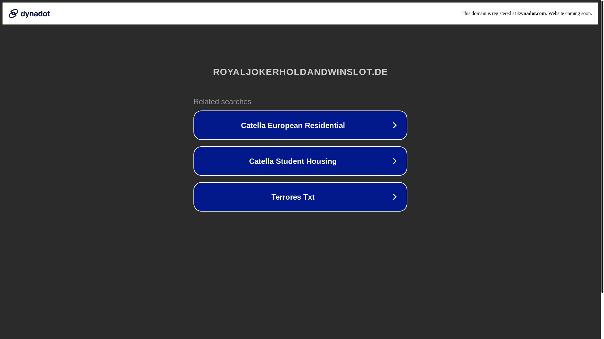 website screenshot of https://royaljokerholdandwinslot.de/