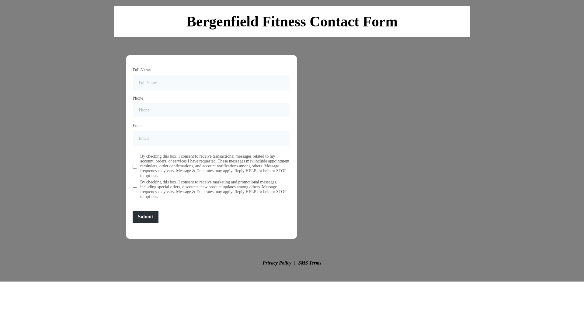website screenshot of https://bergenfield-fitness.com/