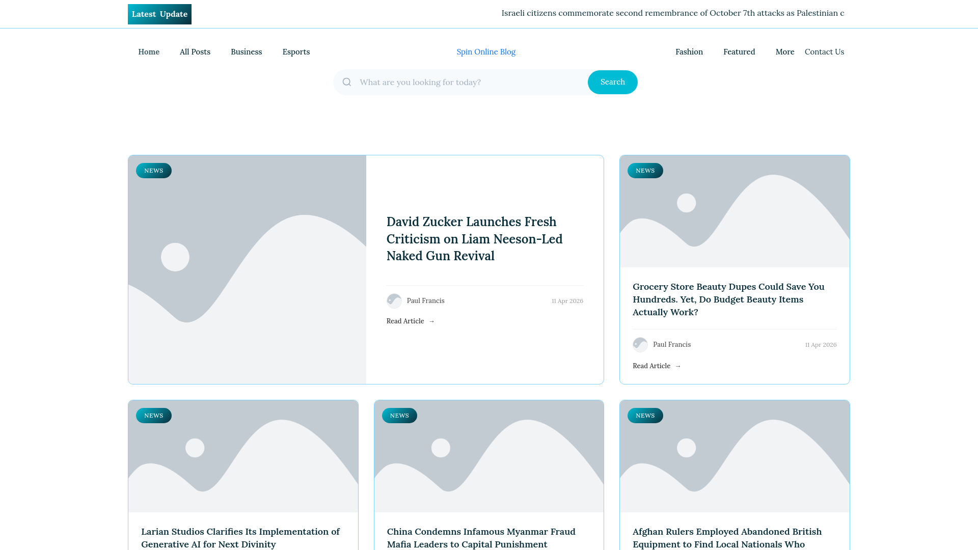 website screenshot of https://spinonlineblog.nl/