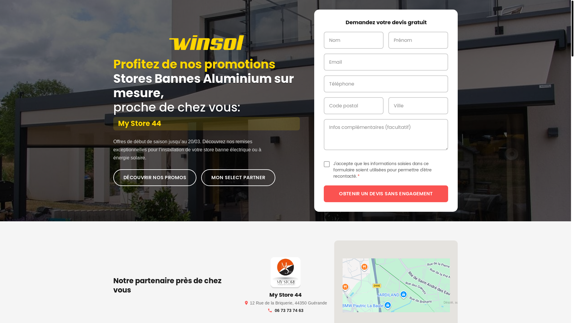 website screenshot of https://lp-promotions-store-banne-concept-service-habitat.pages.dev/