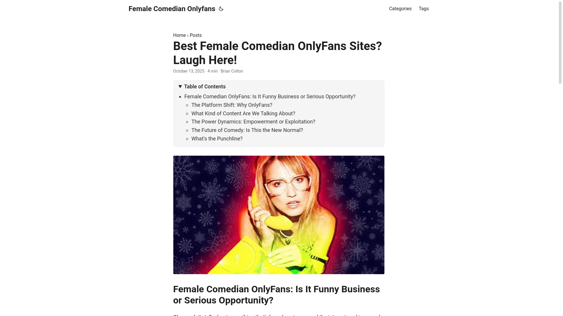 website screenshot of https://female-comedian-onlyfans.pages.dev/