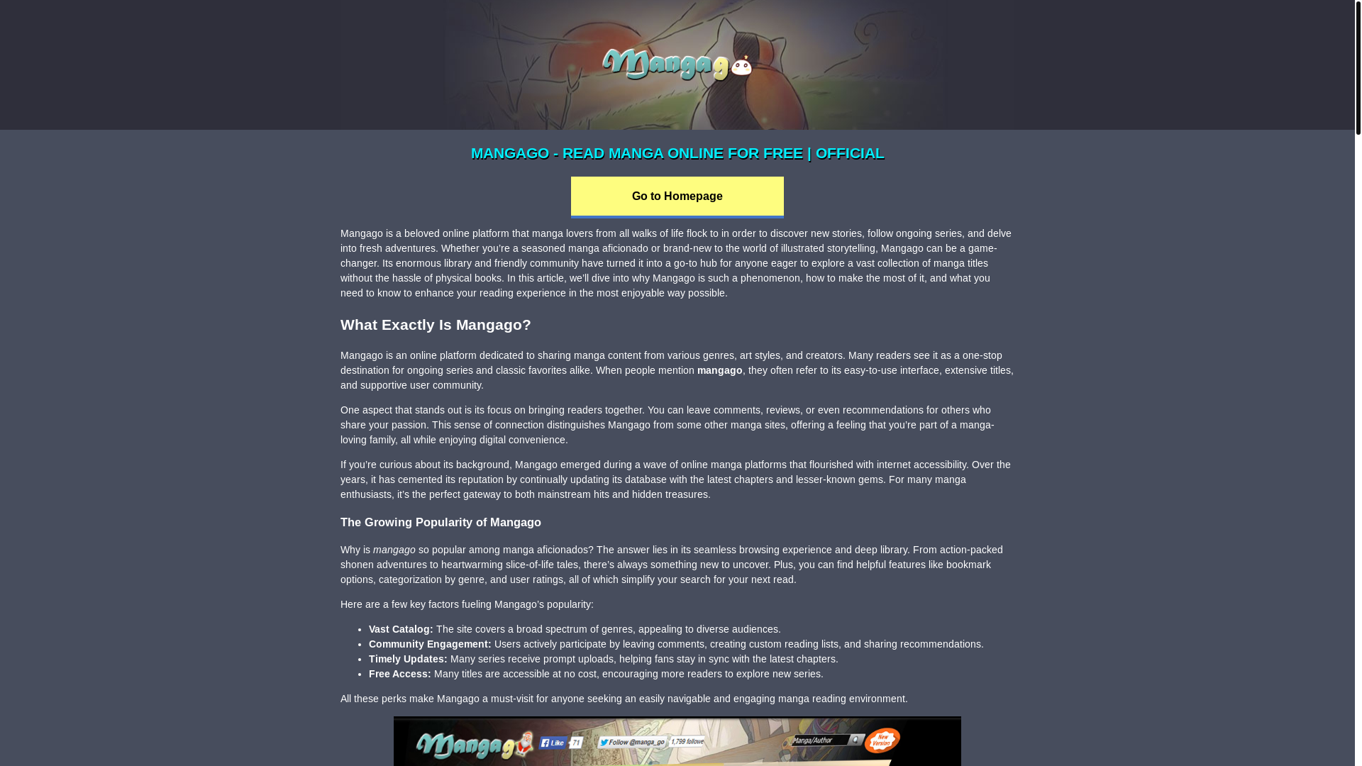 website screenshot of https://manago.pages.dev/