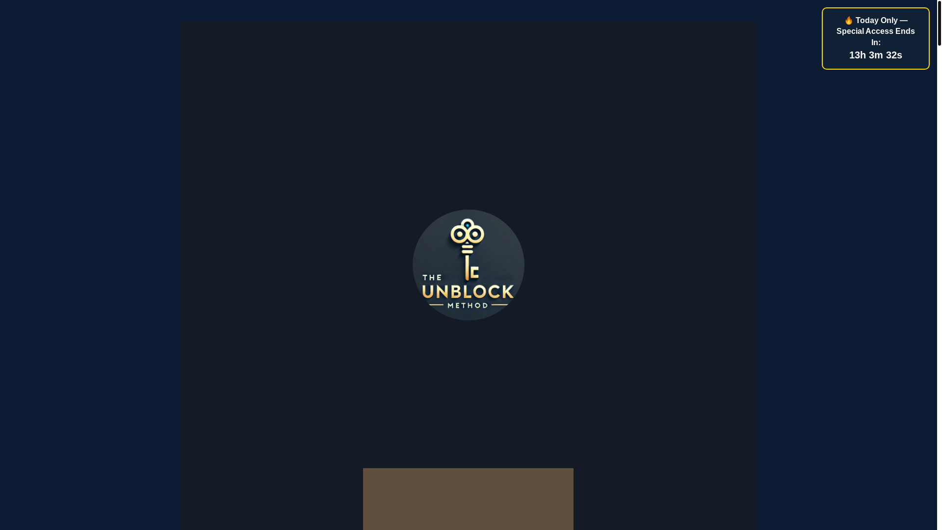 website screenshot of https://theunblockmethod.com/
