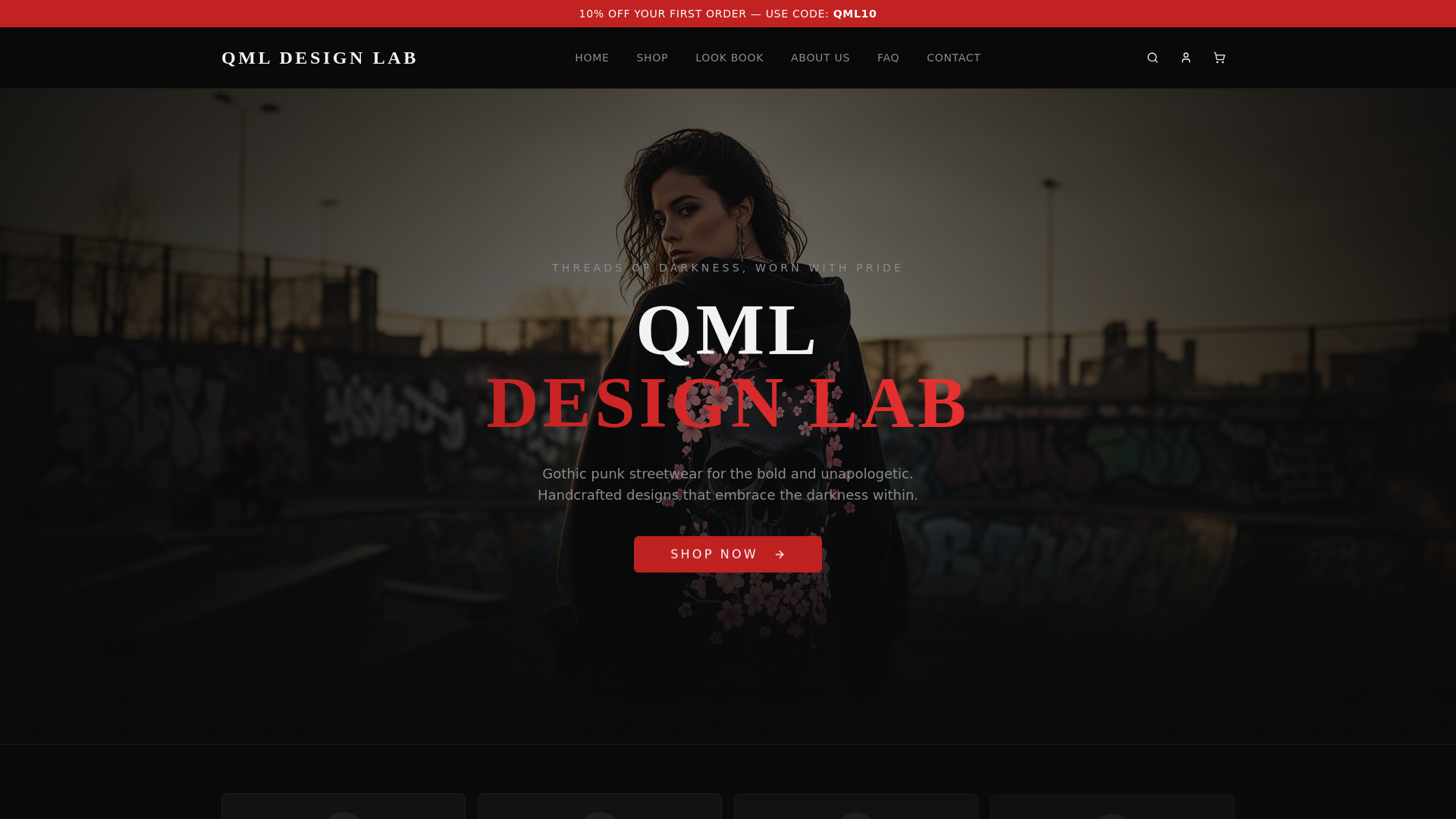 website screenshot of https://qmldesignlab.com