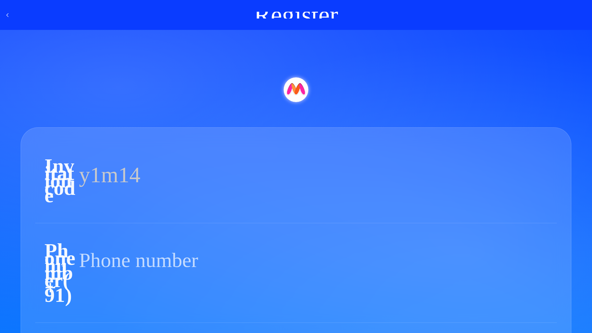 website screenshot of https://k10jdgchf.com/#/register?type=2&invite_code=y1m14