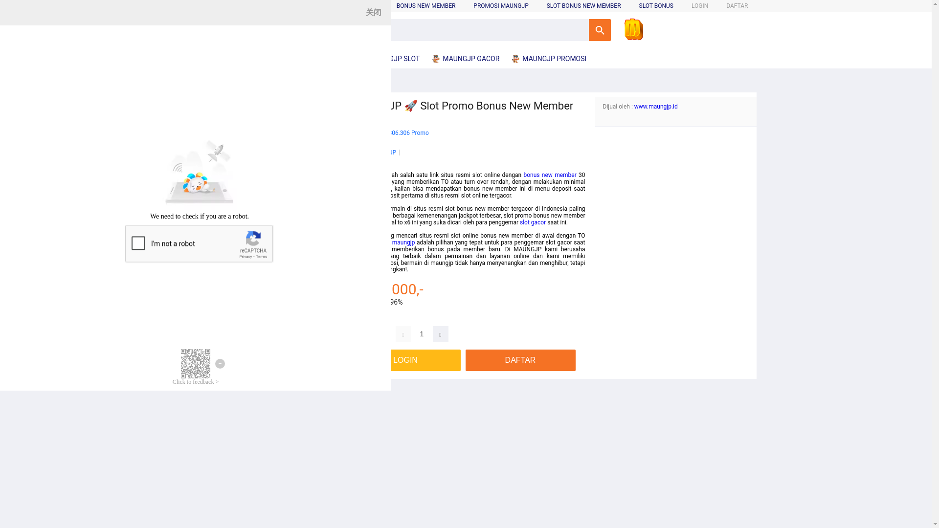 website screenshot of https://maungjpslotpromo.pages.dev/