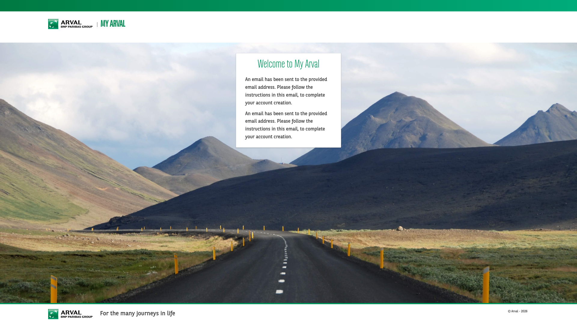 website screenshot of https://www.myarval.com/MyArvalWebTheme/LoginEntry.aspx?UserNameProvided=barry@sense-av.be