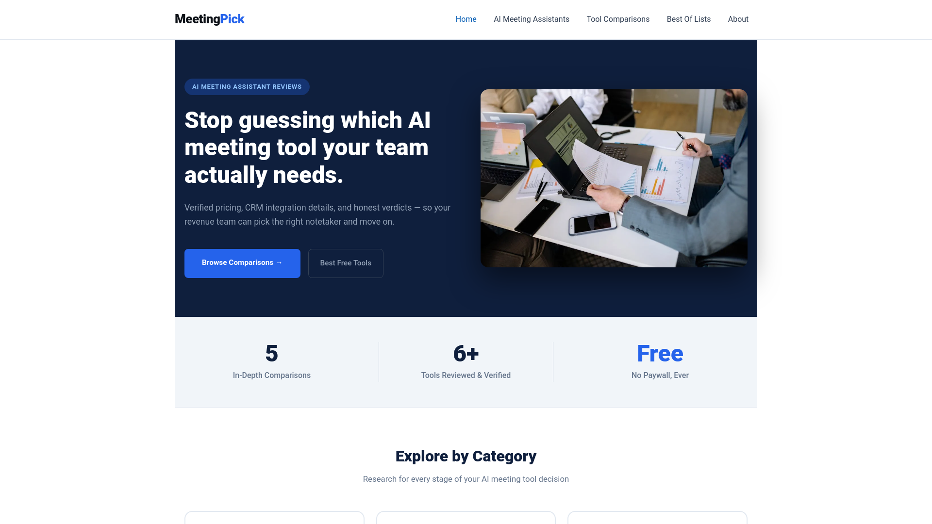 website screenshot of https://meetingpick.com/
