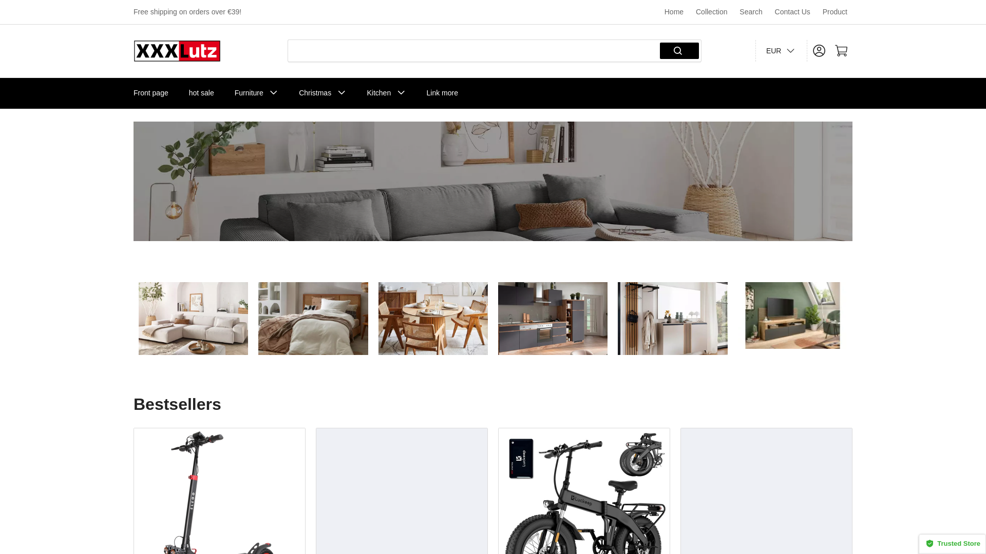 website screenshot of https://xxxlutzeu.sbs/