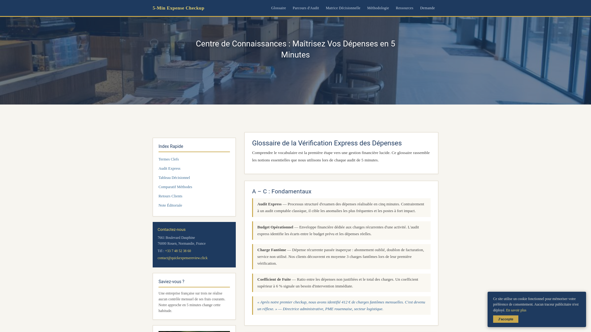 website screenshot of https://quickexpensereview.click/