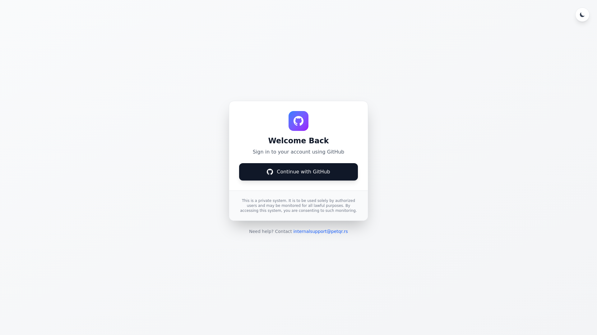 website screenshot of https://petqr-admin.pages.dev/