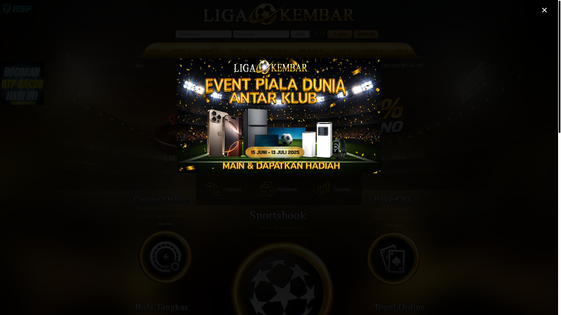 website screenshot of https://ligaday.vip/