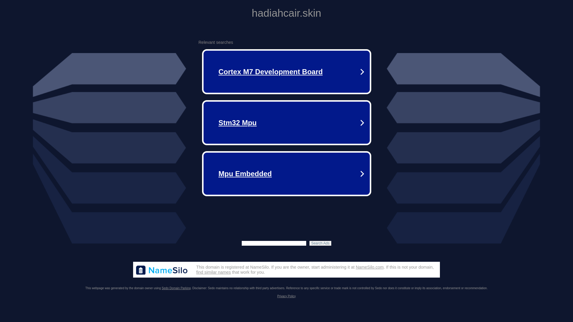 website screenshot of https://hadiahcair.skin/
