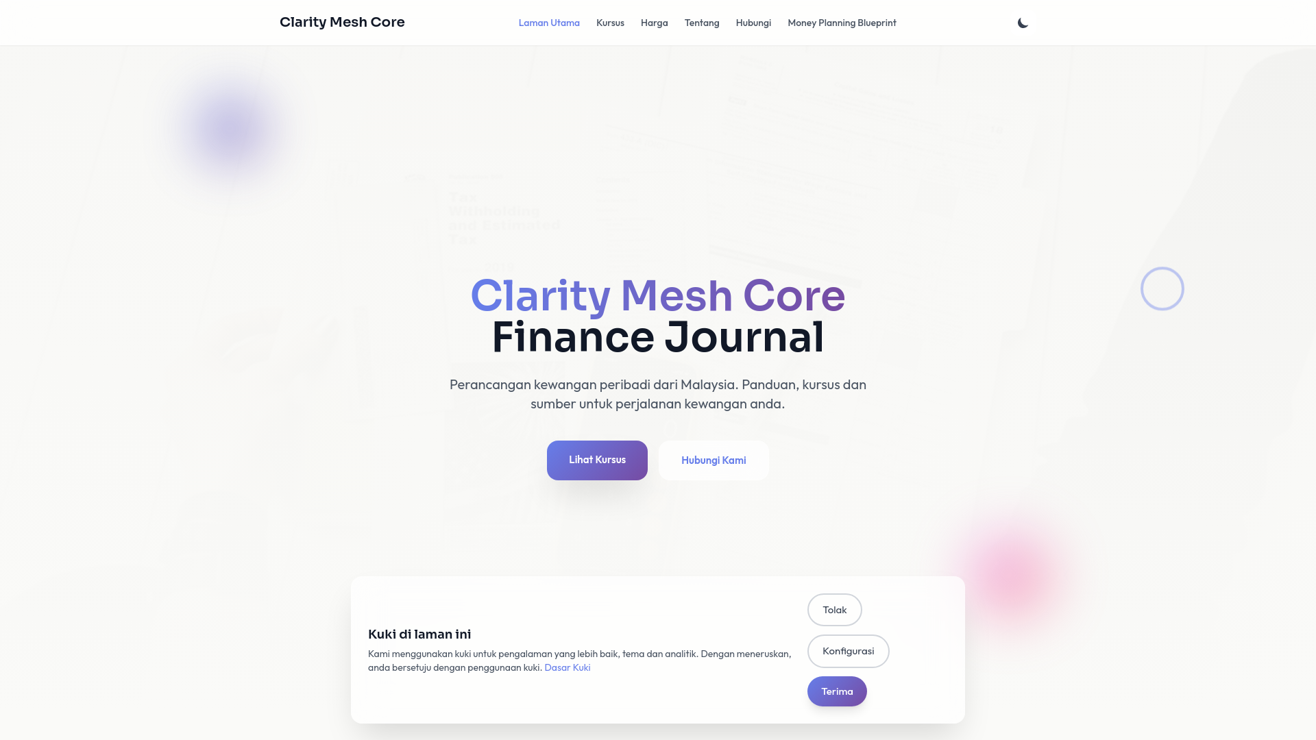 website screenshot of https://claritymeshcore.digital/