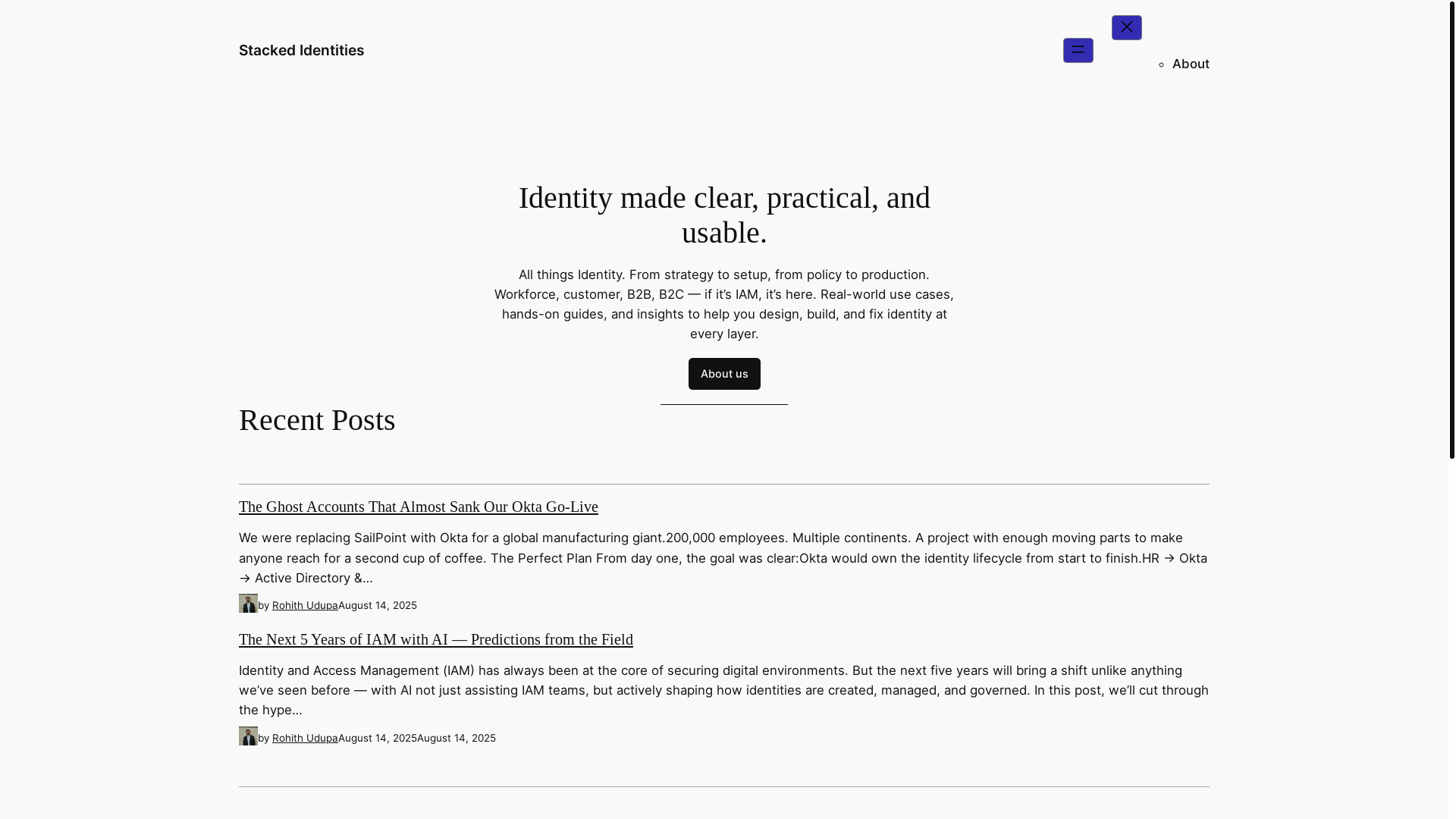 website screenshot of https://stackedidentities.com/