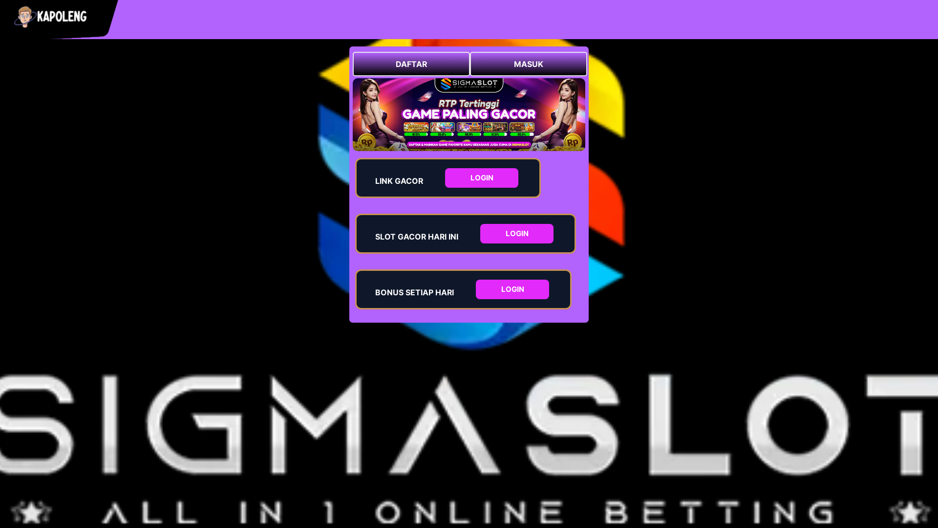 website screenshot of https://disanagelap.pages.dev/