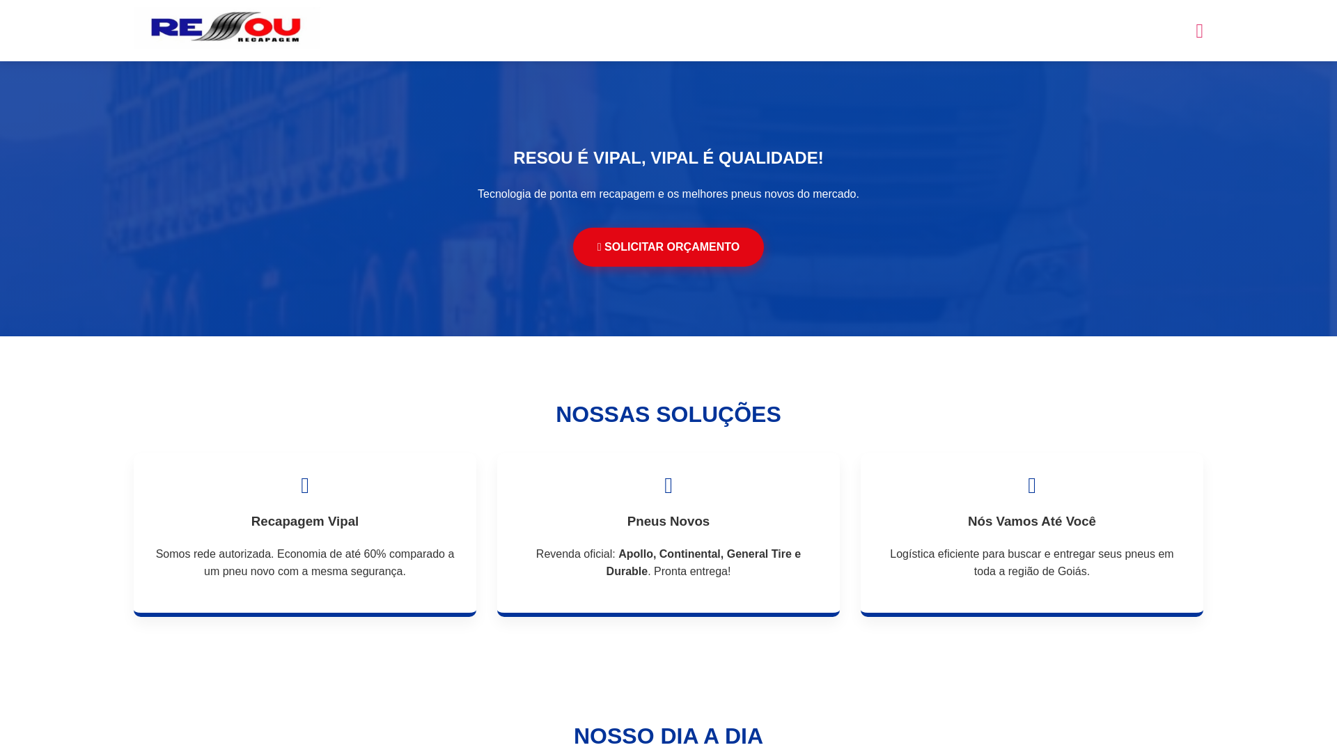 website screenshot of https://resou.com.br