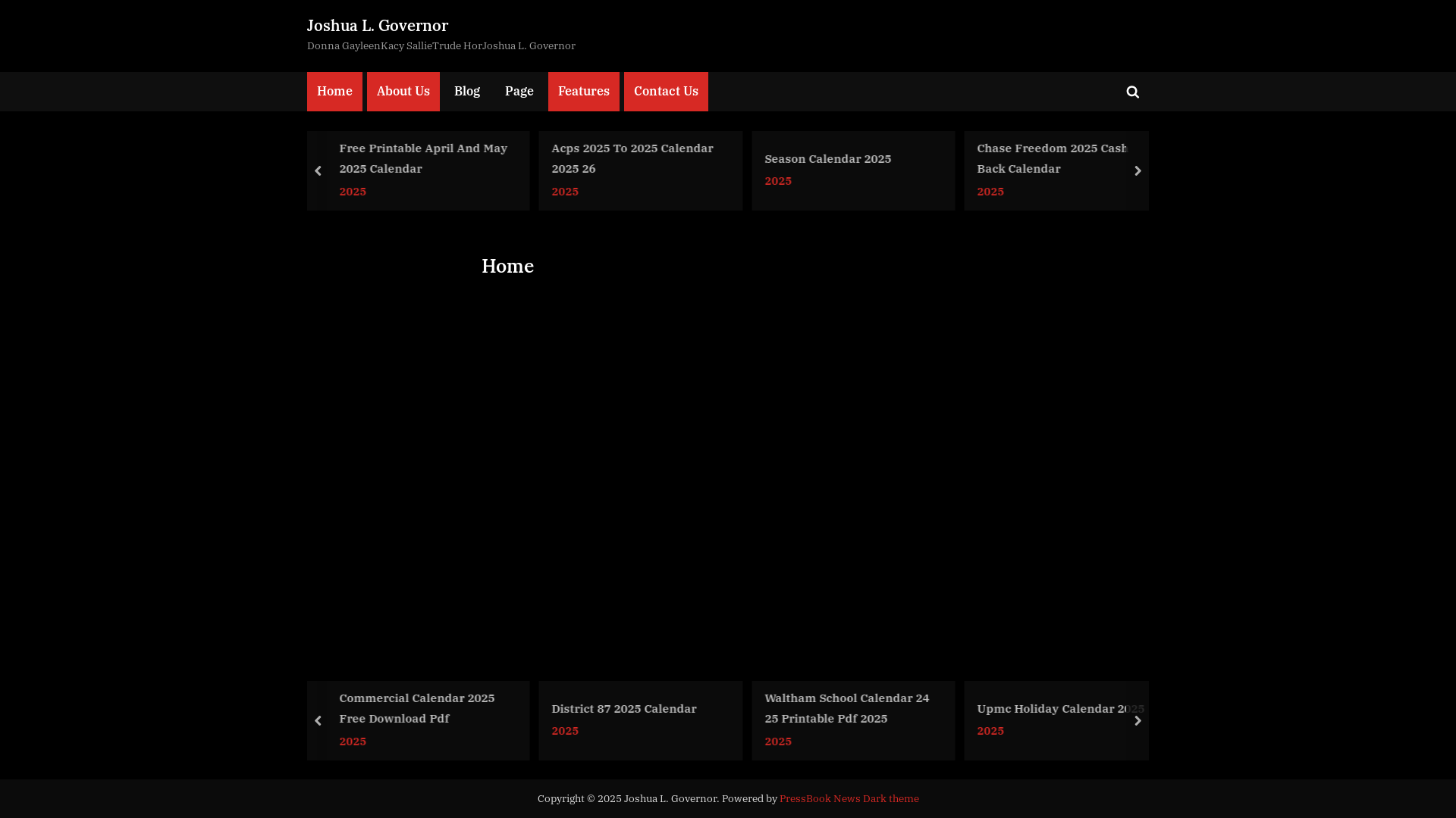 website screenshot of https://joshualgovernor.pages.dev/