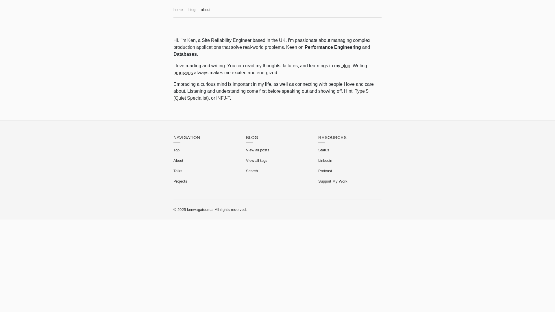 website screenshot of https://kenwagatsuma.pages.dev/
