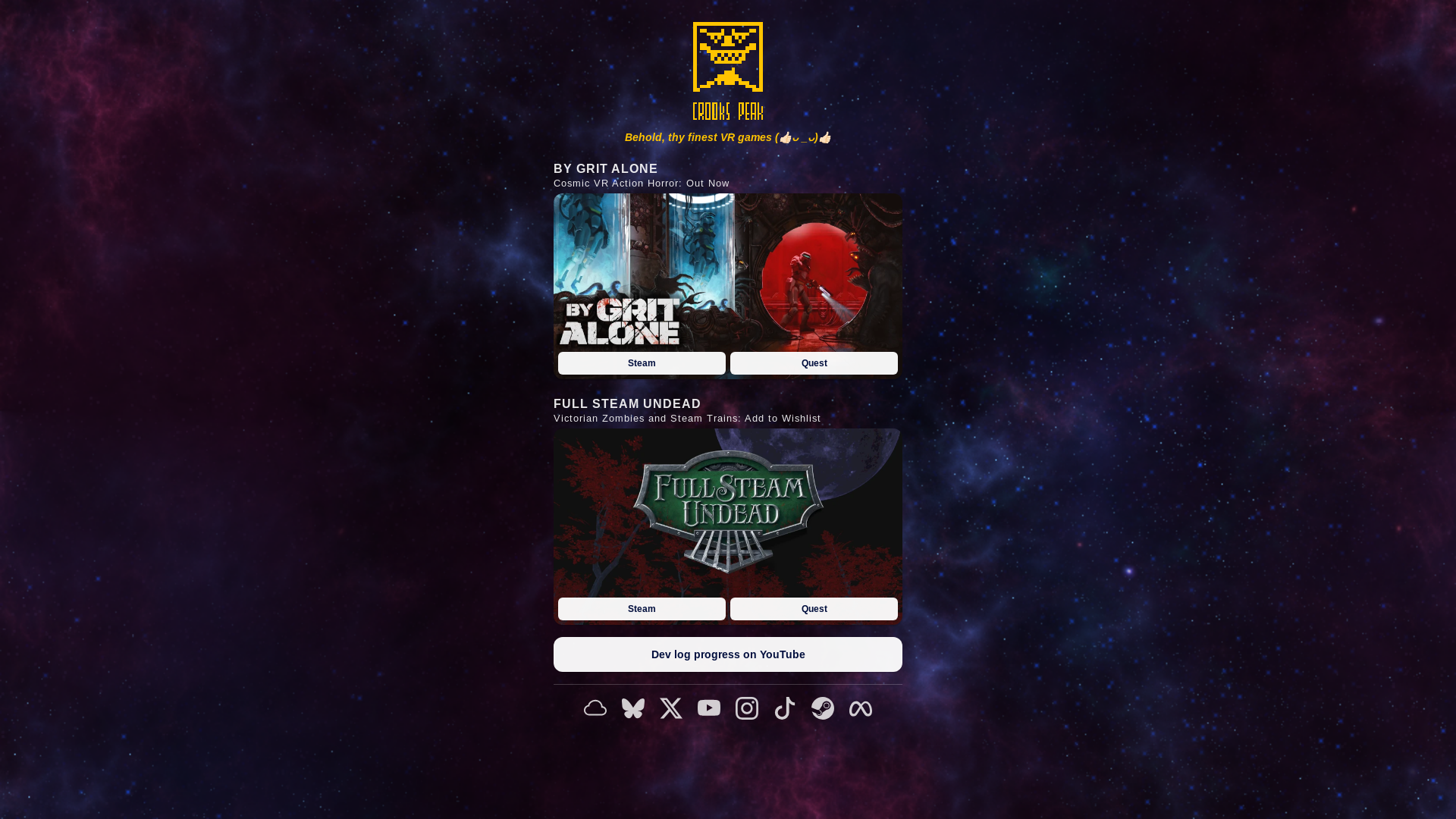 website screenshot of https://crookspeaklinksite.pages.dev/