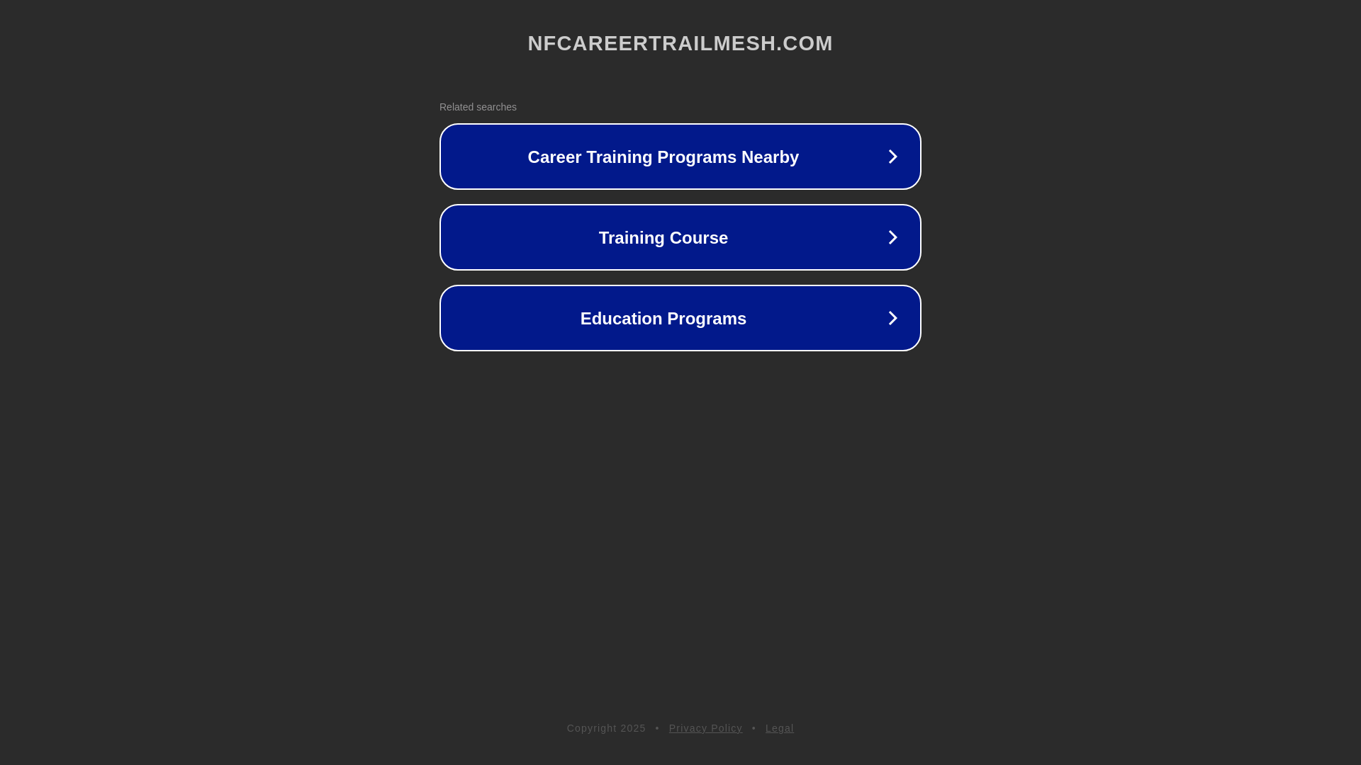 website screenshot of https://nfcareertrailmesh.com/