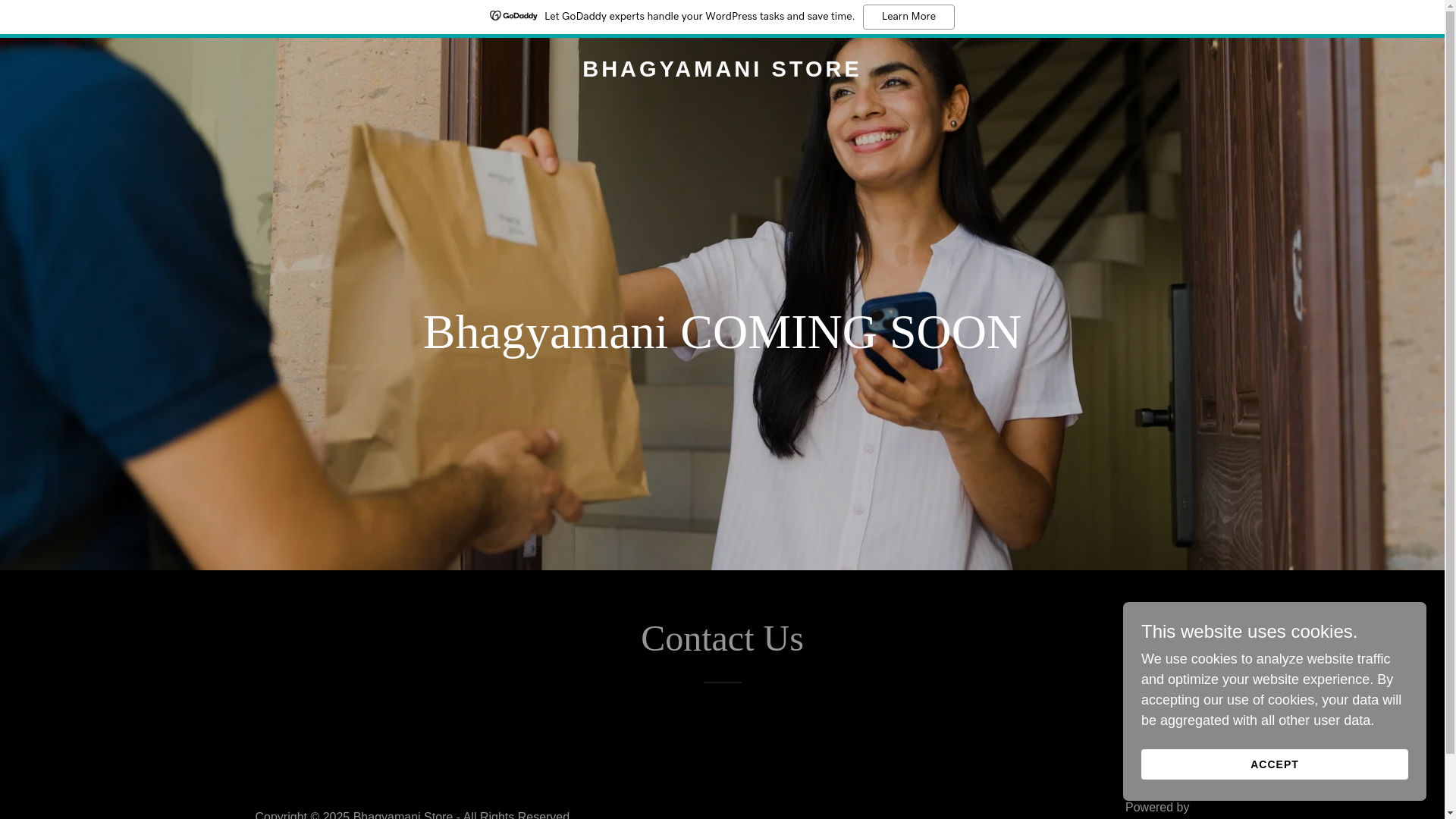 website screenshot of https://bhagyamanistore.com/