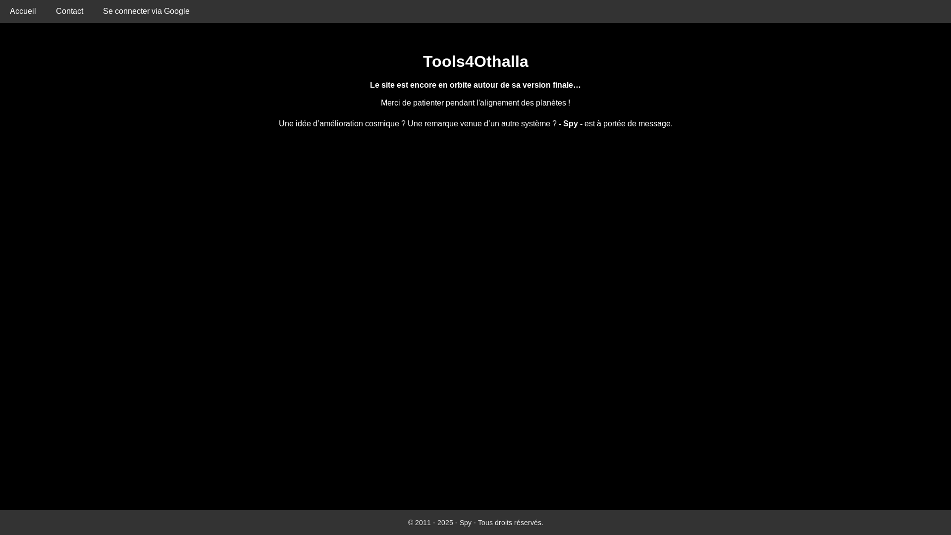 website screenshot of https://othalla-corp.ovh/