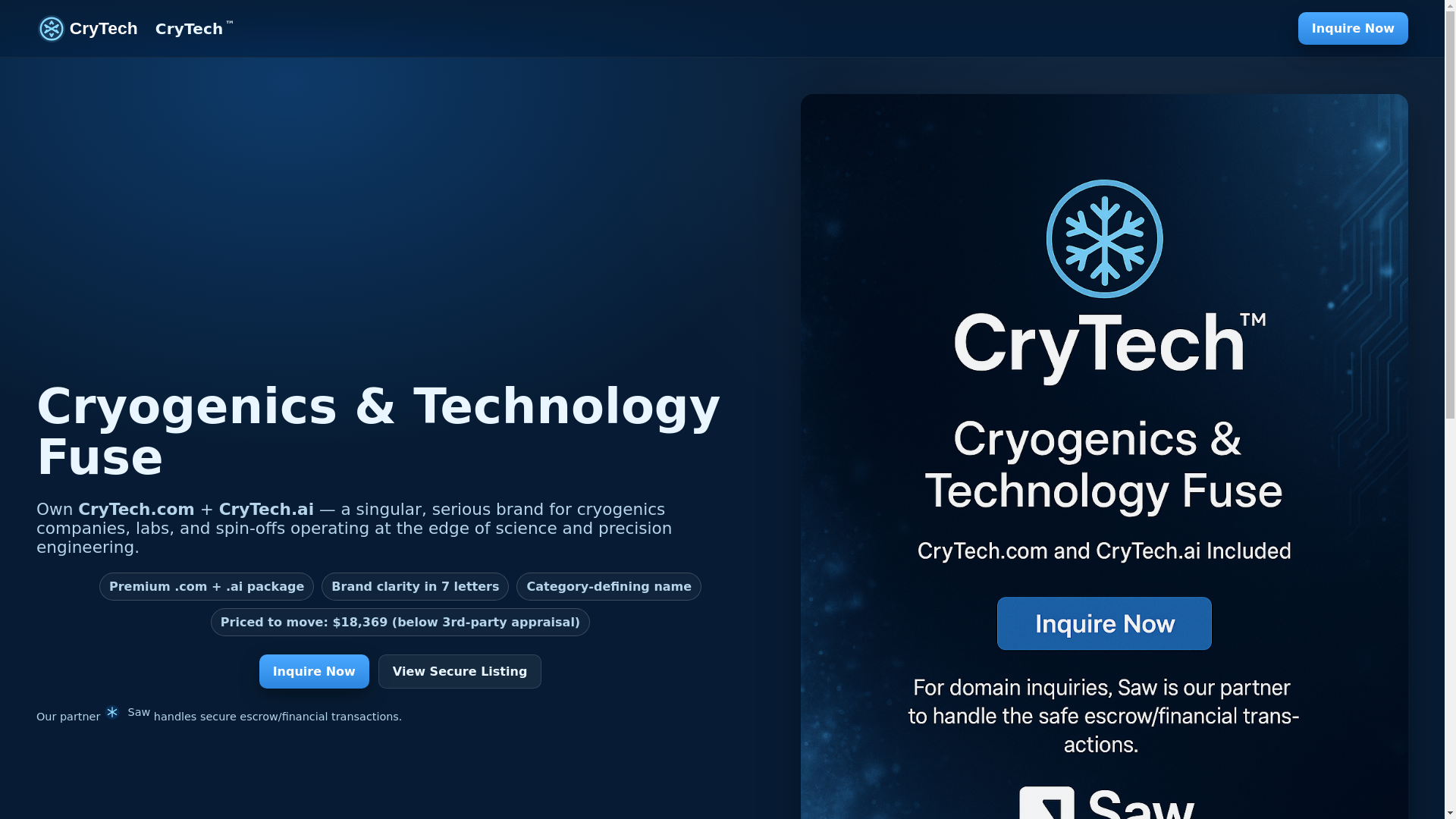 website screenshot of https://crytech.pages.dev/