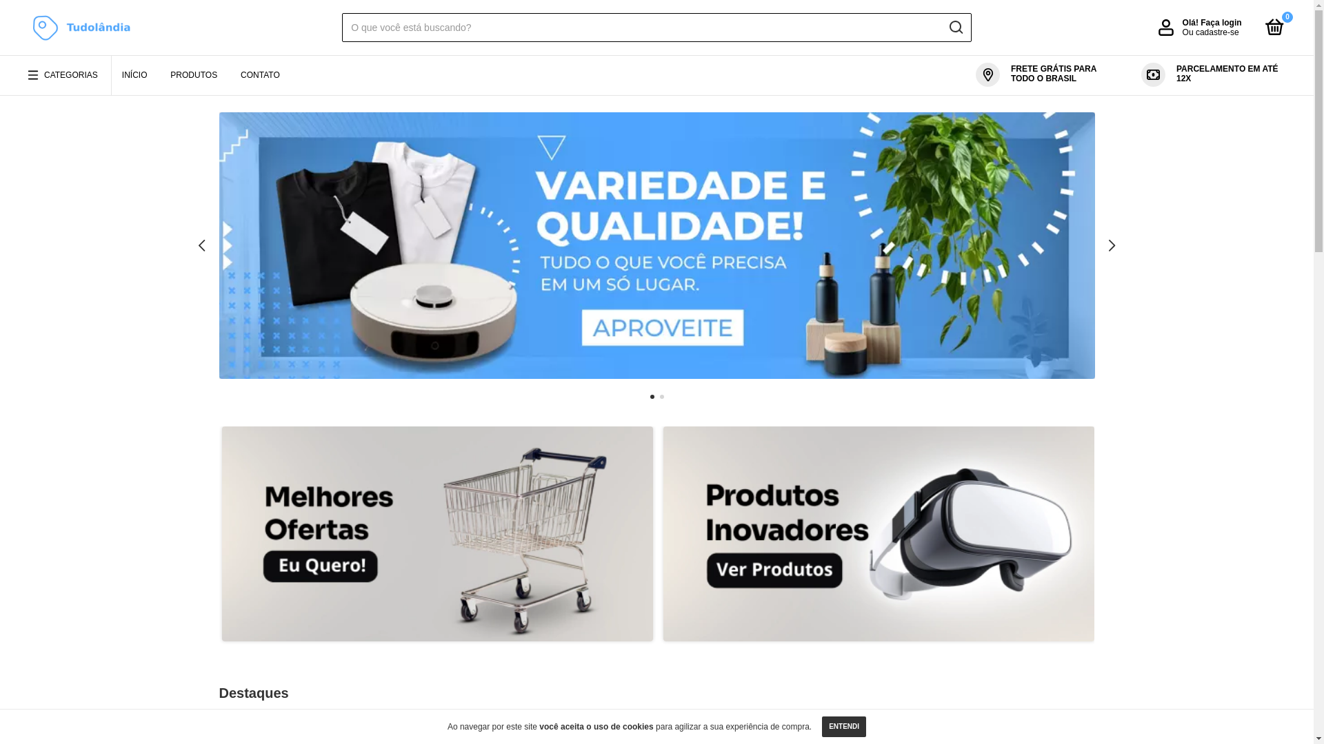 website screenshot of https://lojatudolandia.com.br/