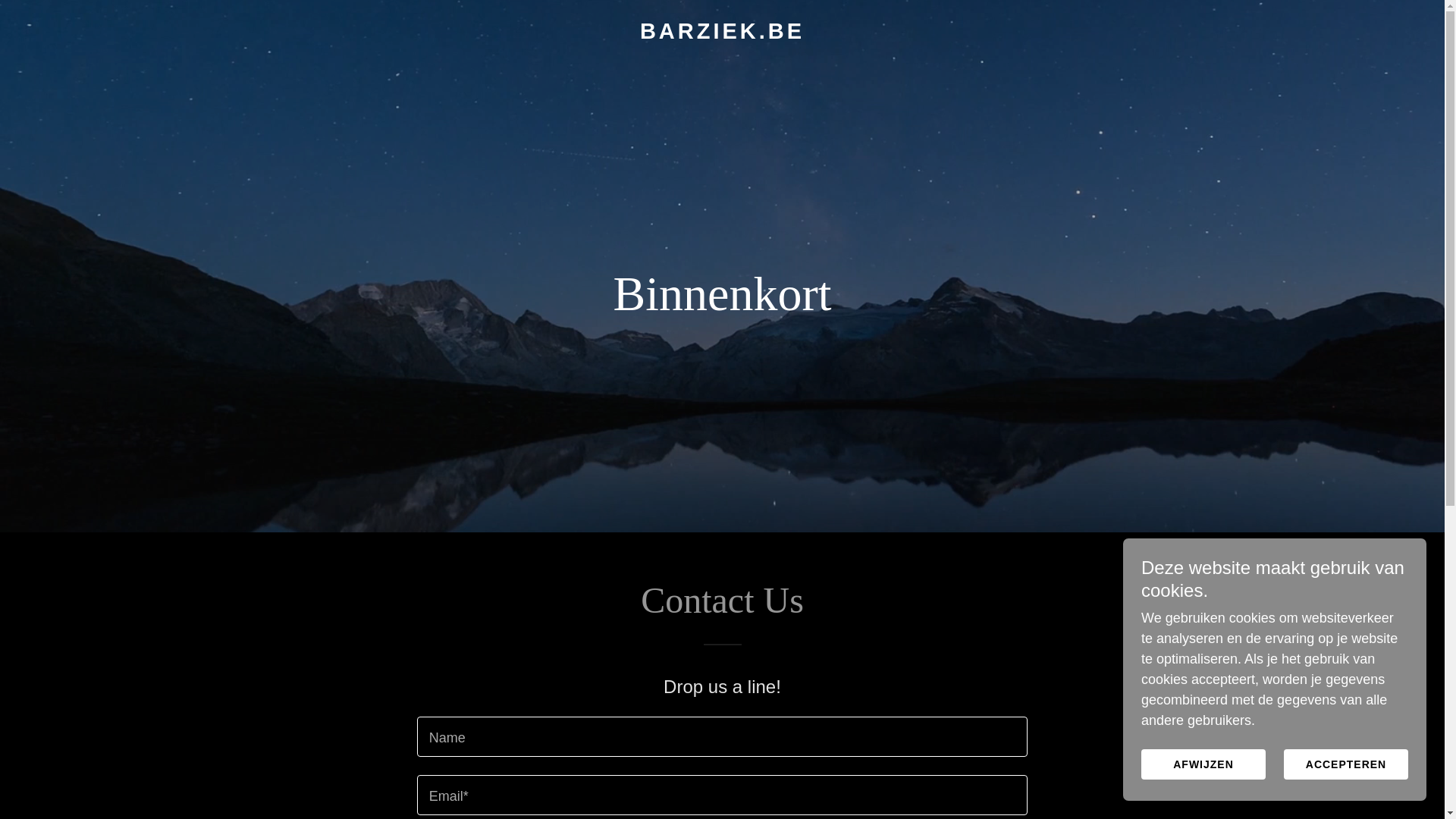 website screenshot of https://barziek.be/