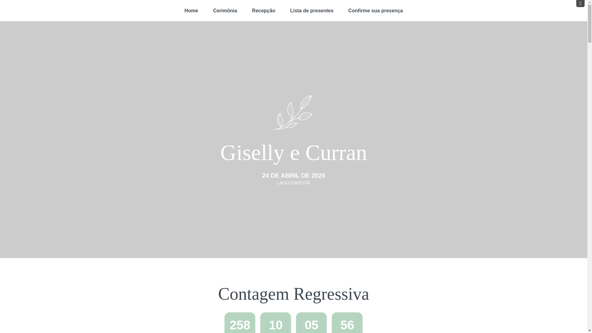 website screenshot of https://gisellyecurran.com.br/