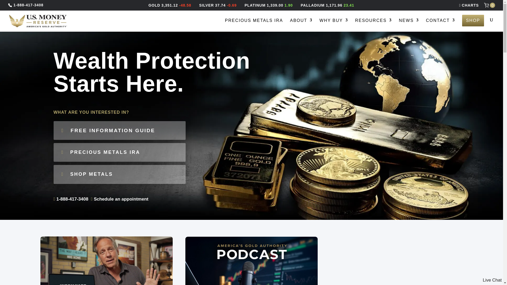 website screenshot of https://usmoneyreserve.com/