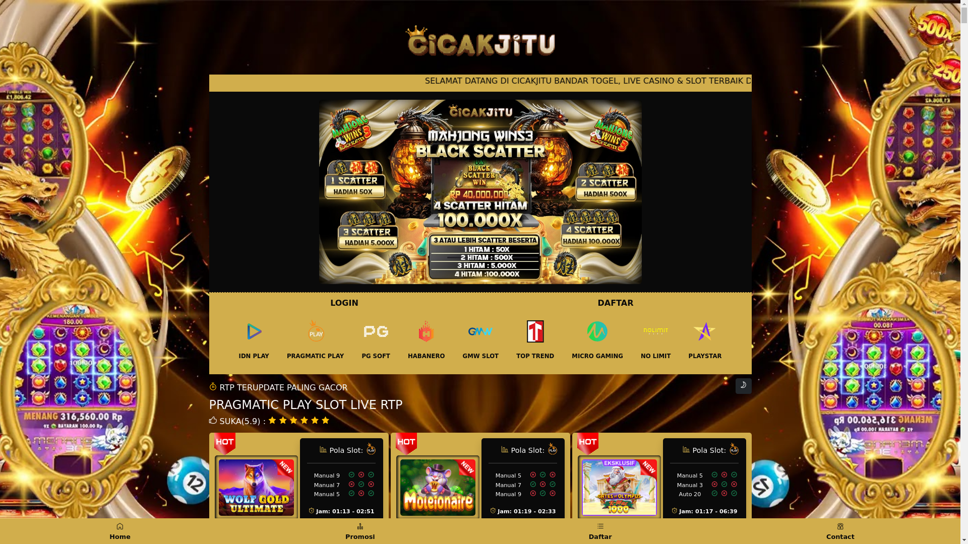 website screenshot of https://cicakrtp17.pages.dev/