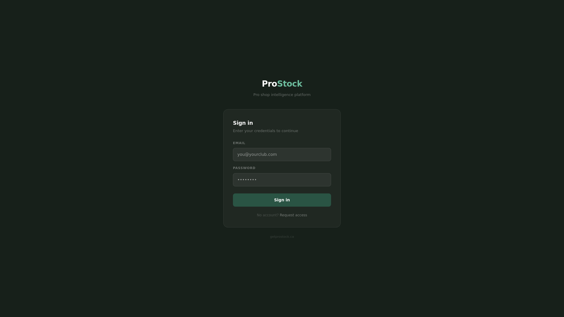 website screenshot of https://getprostock.ca/