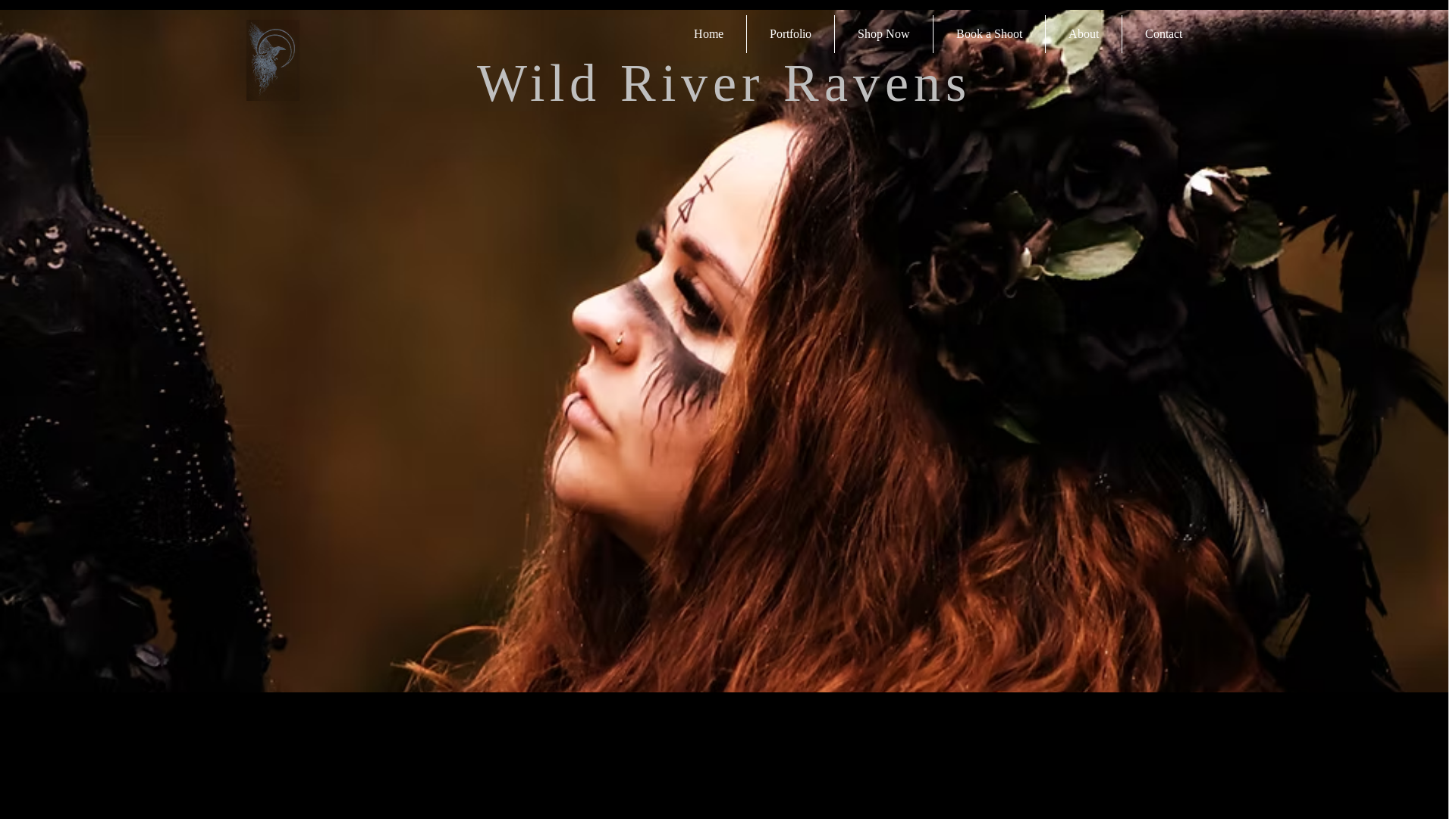 website screenshot of https://wildriverravens.co.uk/