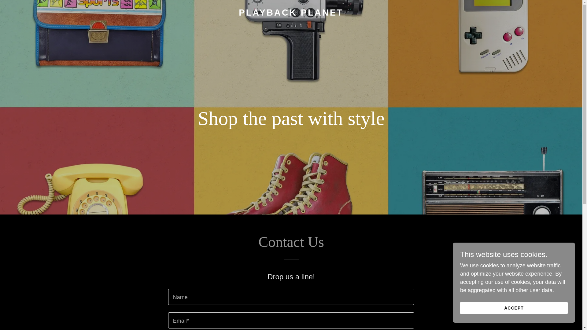 website screenshot of https://playbackplanet.com/