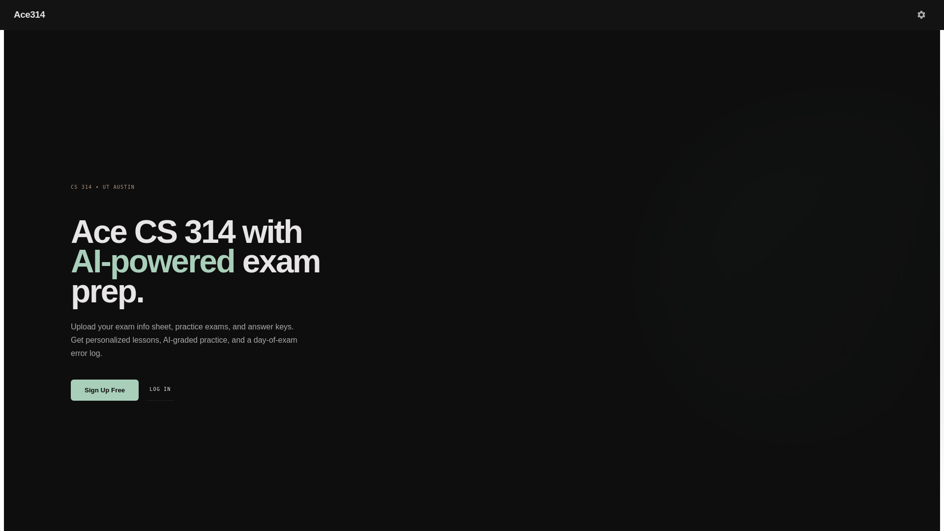 website screenshot of https://ace314.pages.dev/