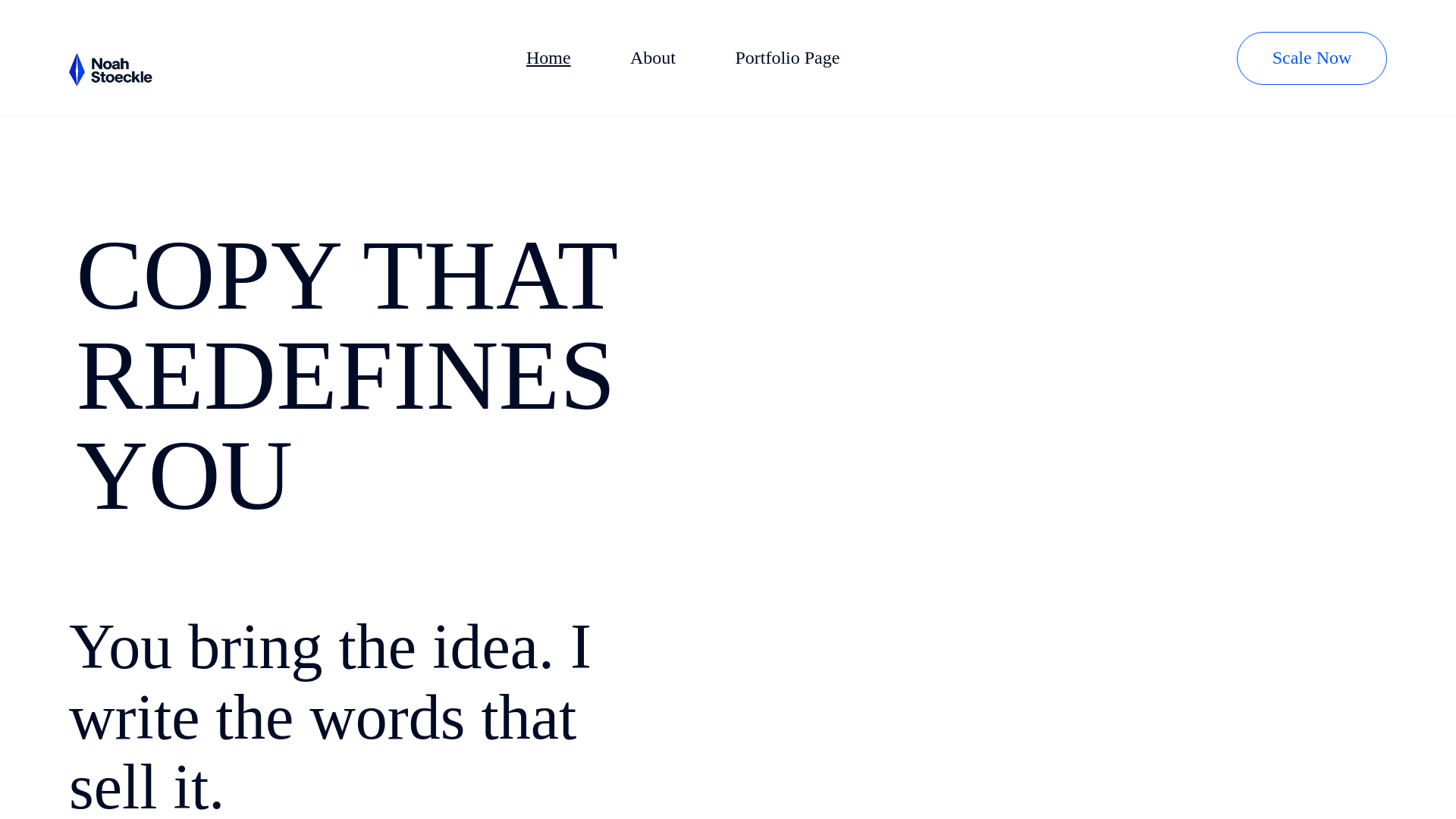 website screenshot of https://stokescopy.com/