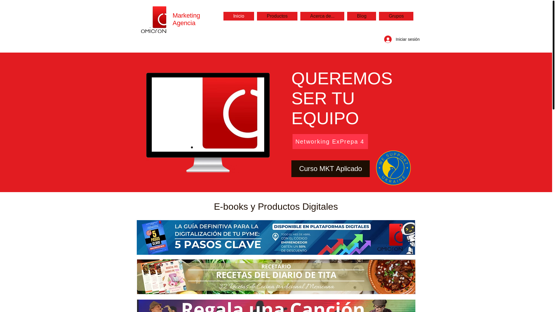 website screenshot of https://omicronagencia.com.mx/