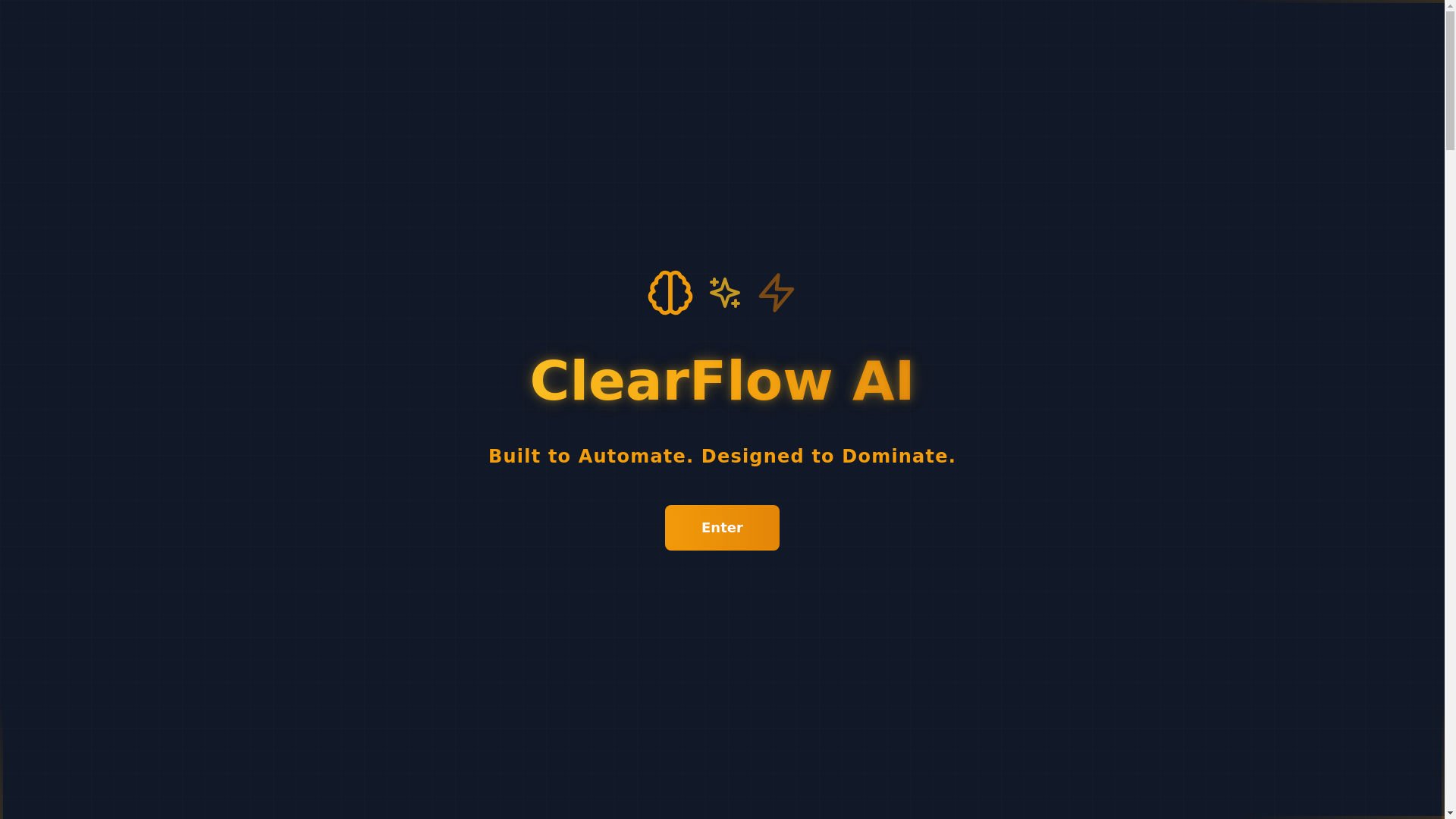 website screenshot of https://tryclearflowai.com/