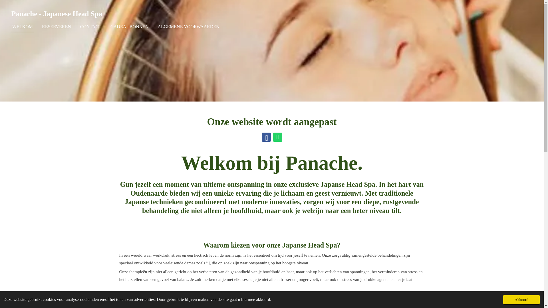 website screenshot of https://headspa-oudenaarde.be/