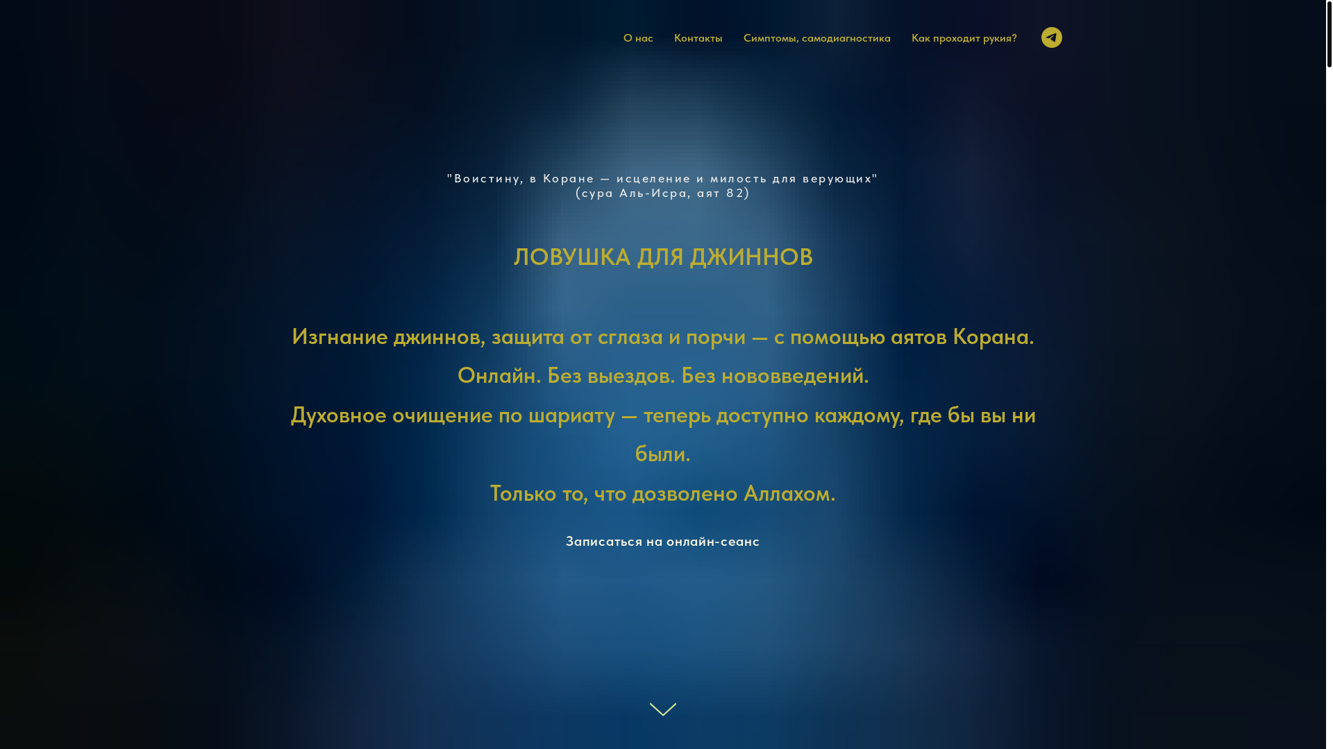 website screenshot of https://ruquy-haamiiim.ru/