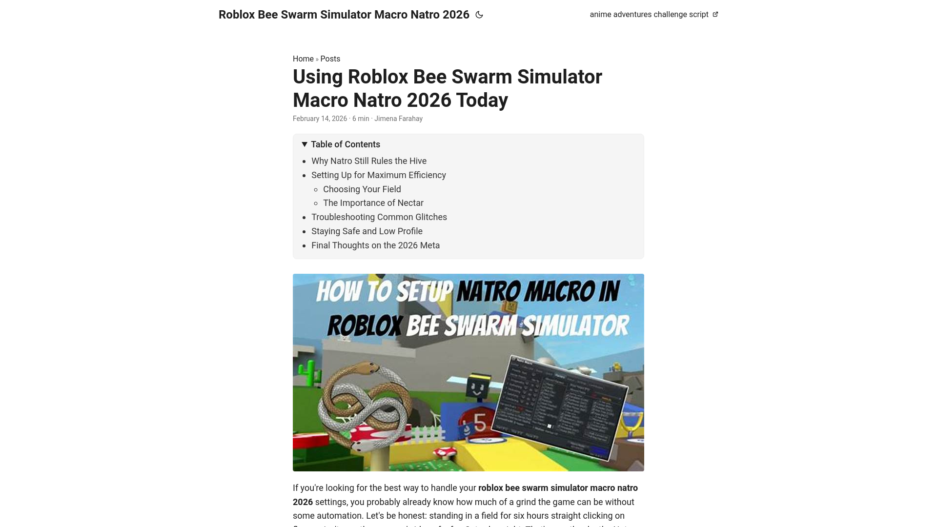 website screenshot of https://roblox-bee-swarm-simulator-macro-natro-2026.pages.dev/
