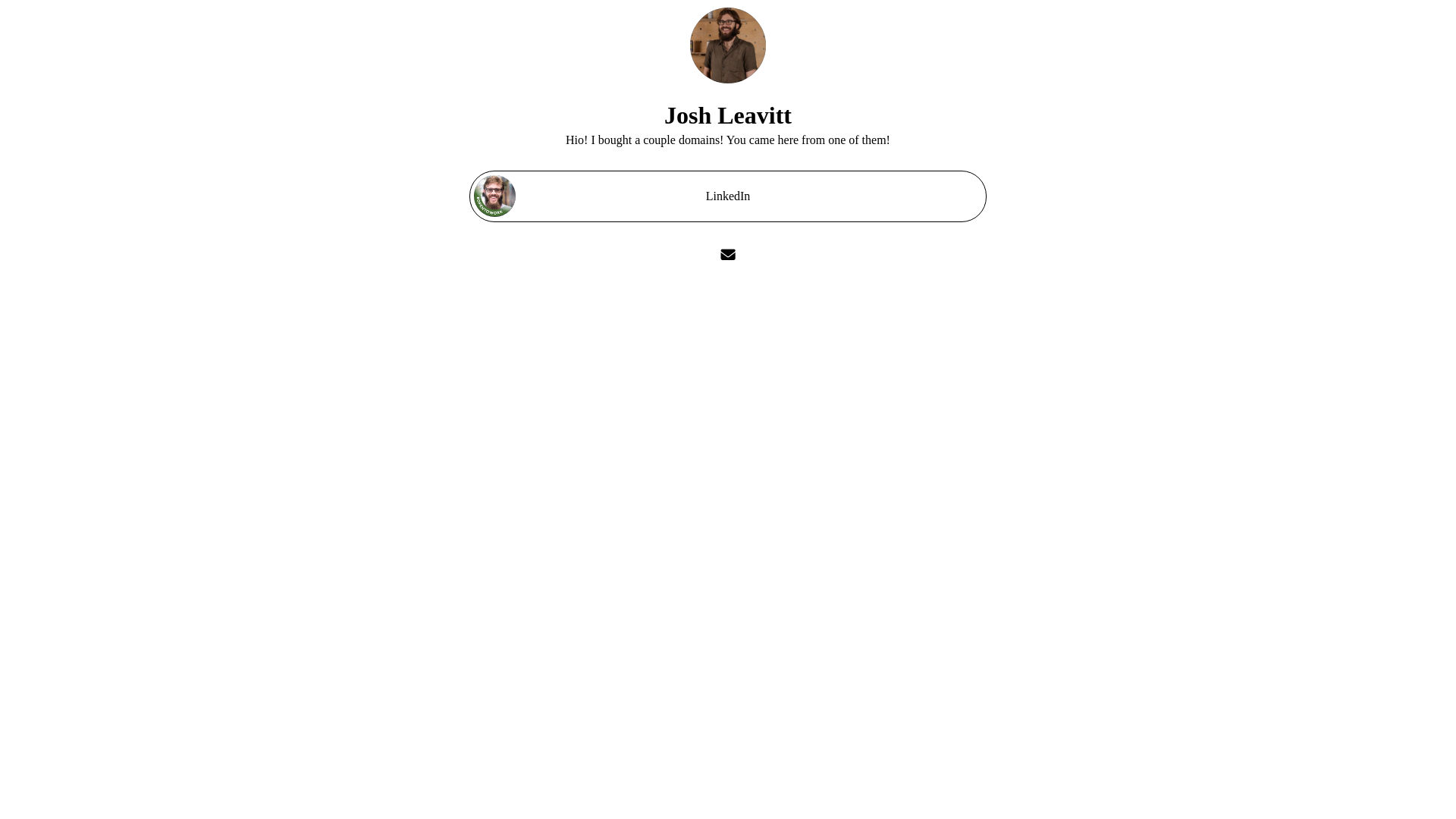 website screenshot of https://josh-leavitt.net