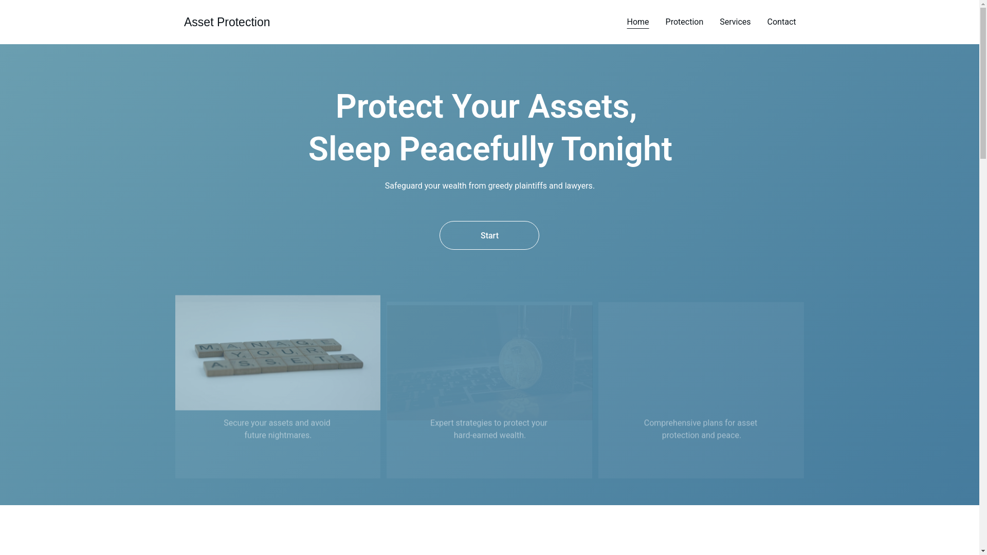 website screenshot of https://assetsprotection.net/